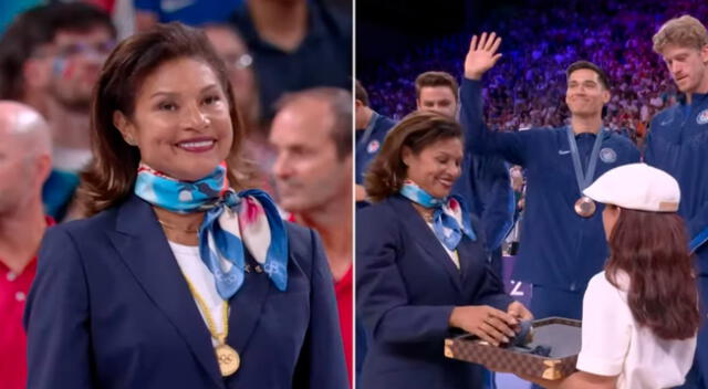 Cecilia Tait entregó las medallas a la selección de Francia.