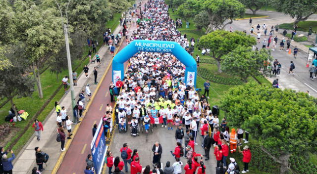 Personas con discapacidad también participaron de la carrera 5k.