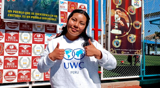 Estudiante Milagros Espinoza desea contribuir en la descontaminación del lago Titicaca.