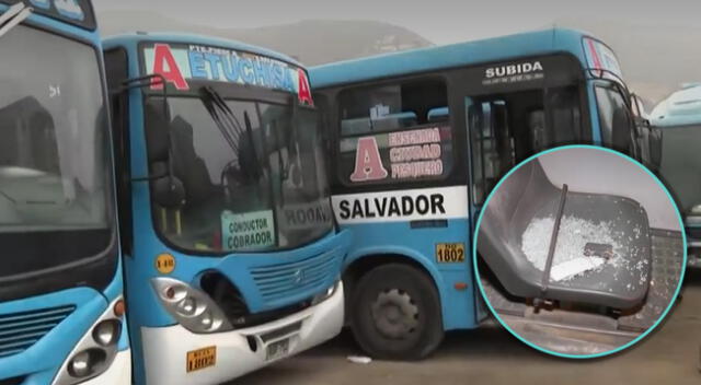 Sujetos disparan contra buses de El Chino y amenazan a conductores.