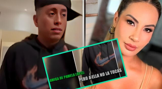 Amiga de Pamela López encara a Christian Cueva por golpearla.