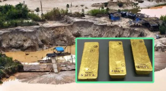 Las barras de oro estarían vinculadas con extracciones en minería ilegal.