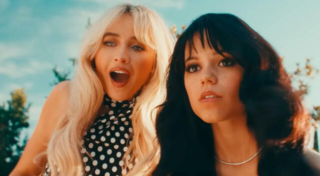 Jenna Ortega y Sabrina Carpenter sorprenden en videoclip.