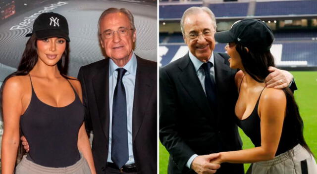 Kim Kardashian visitó el Santiago Bernabéu del Real Madrid.