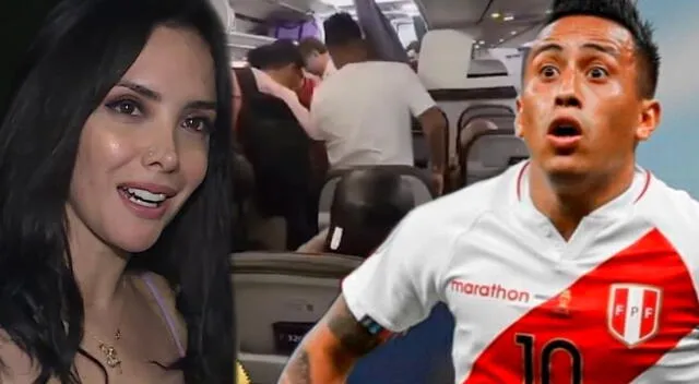 Christian Cueva y Rosángela Espinoza coincidieron en el mismo vuelo a Trujillo.