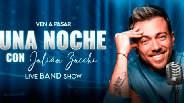 Julián Zucchi hará un show en el Centro de Convenciones Bianca.