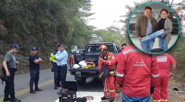 Esposos mueren al retornar de Lima a Oxapampa en minivan.