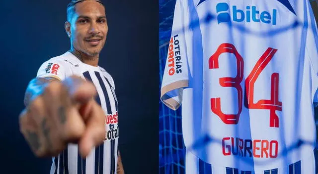 Paolo Guerrero usará el número 34 en Alianza Lima.