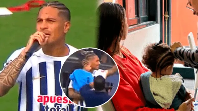 Bebé de Paolo Guerrero presente en la presentación de su papá en Alianza Lima.