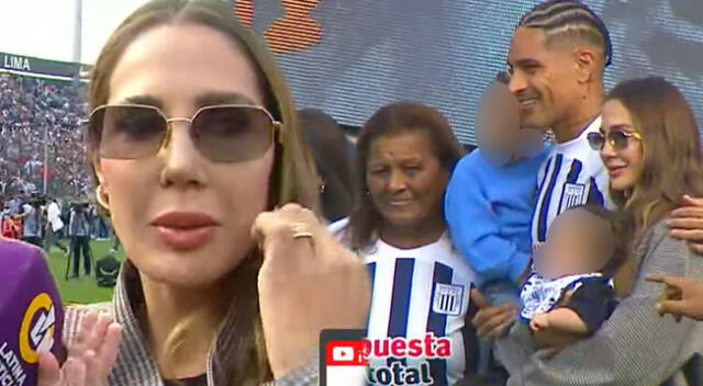 Ana Paula Consorte y Doña Peta acompañaron a Paolo Guerrero a su presentación.