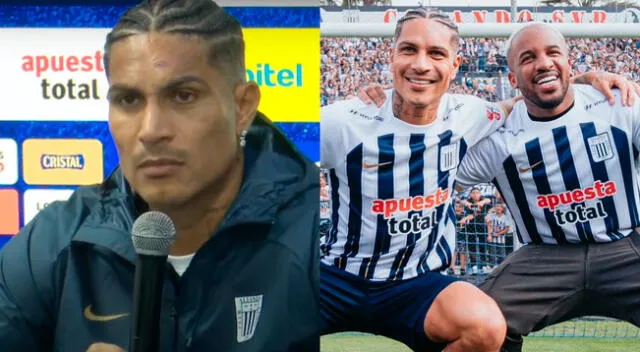 Paolo Guerrero tenía una herida en la frente durante su presentación con Alianza Lima.