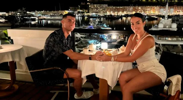 Cristiano Ronaldo y Georgina Rodríguez tuvieron un momento íntimo en un yate.