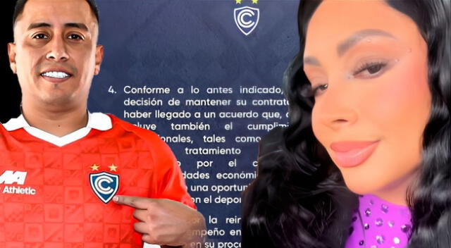 Pamela Franco lanza publicación tras reincorporación de Christian Cueva a Cienciano.