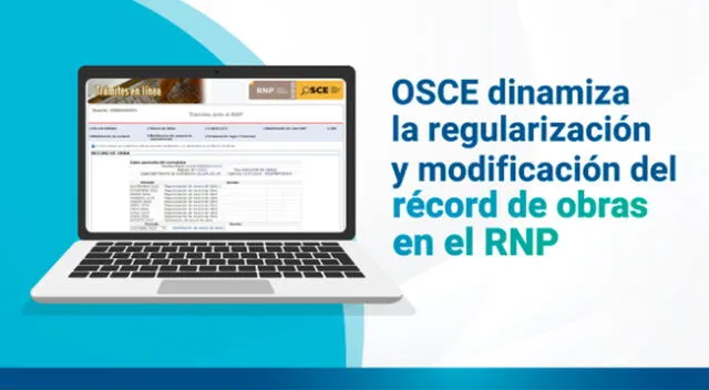 OSCE dinamiza la regularización en obras en el RNP