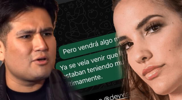 Cassandra Sánchez impacta el exponer chat privado con Deyvis Orosco.