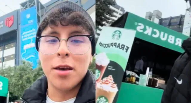 Estudiante de la UCV tiene peculiar reacción al ver un Starbucks en su campus y es viral en TikTok.