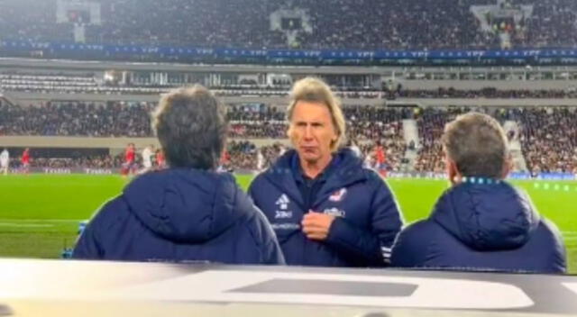 Ricardo Gareca renegó con los jugadores de Chile.