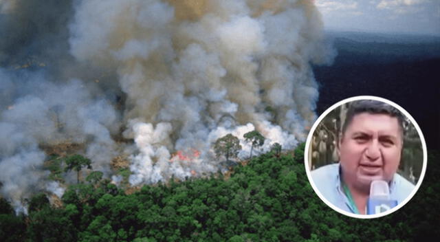 Incendio forestal en Amazonas se viene registrando desde hace 8 días.