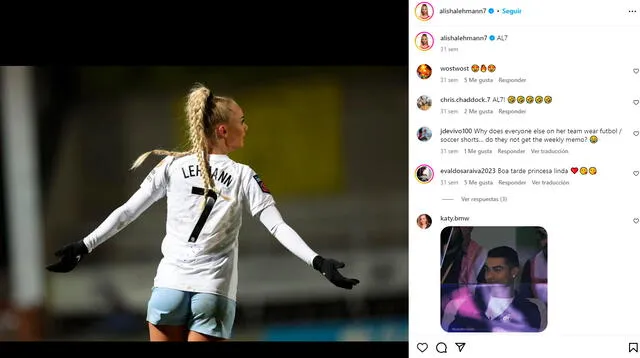 Alisha Lehmann cuenta con millones de seguidores en Instagram.   