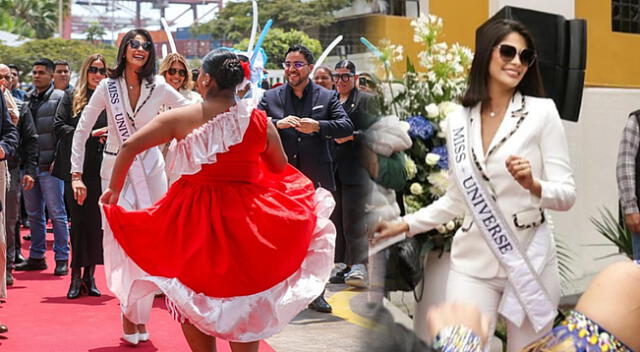 Sheynnis Palacios se puso a bailar festejo en el Callao