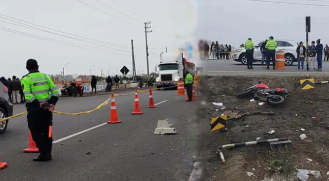 Padre e hijo pierden la vida en plena Panamericana Sur, este sábado 21 de septiembre.