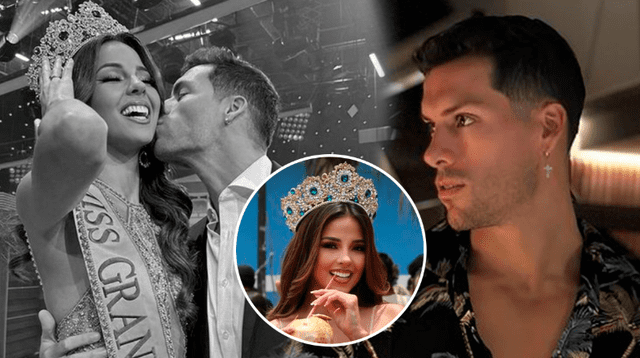 Patricio Parodi ausente cuando Luciana Fuster entregó su corona del Miss Grand Perú.