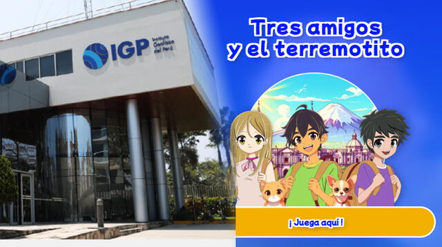 IGP dio a conocer que tienen un juego para escolares en favor a la prevención ante sismo.