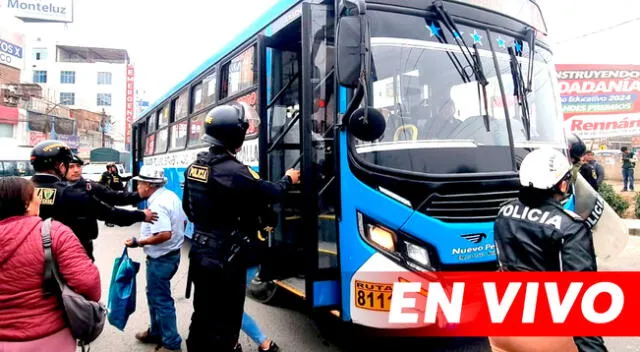 Así va el segundo día del paro de transportistas en Lima Norte.