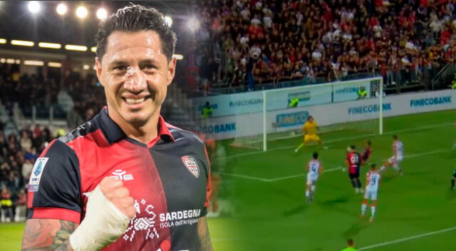 Gianluca Lapadula se hizo presente en el gol de Cagliari.