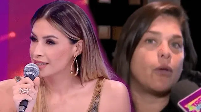 Giovanna Valcárcel evita responder si Milett Figueroa canta.