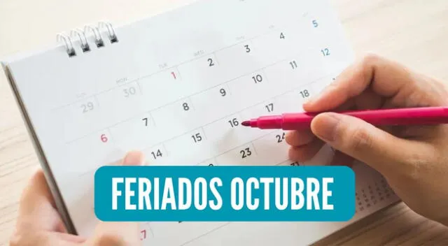 Feriados octubre 2024 Perú: Conoce el calendario de días festivos nacionales.