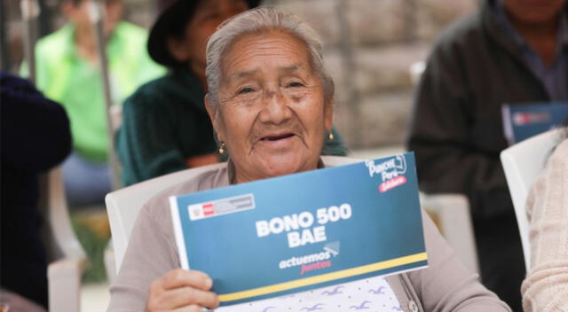 El Bono de 500 soles "BAE" es uno de los programas principales que entrega el MVCS a nivel nacional.