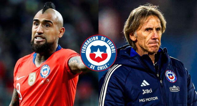 Hinchas de Chile apoyan a Ricardo Gareca tras constantes criticas de Arturo Vidal.