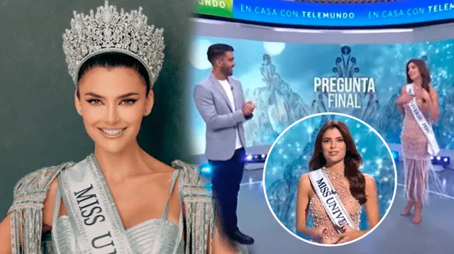 Tatiana Calmell visitó programa de Telemundo y le hicieron pregunta como si estuviera en la final del Miss Universo 2024.