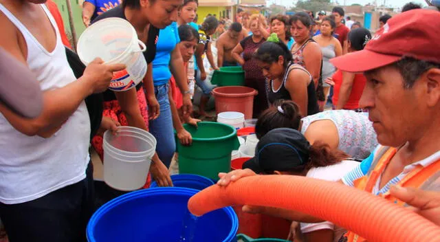 Sedapal indicó que el corte de agua se debe al mantenimiento que harán en reservorios y tuberías.