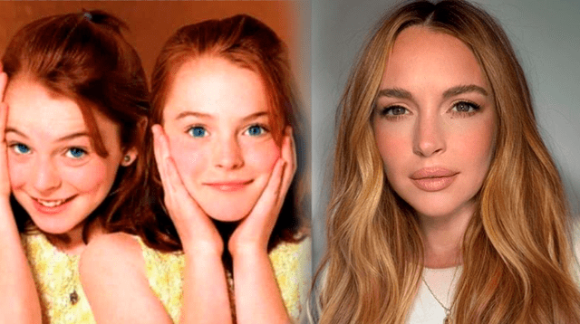 Lindsay Lohan tiene actualmente 38 años, pero se hizo conocida por la película 'Juego de Gemelas'.