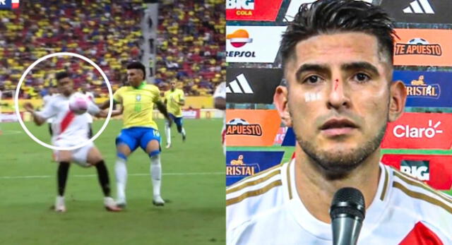 Exárbitro FIFA aclara si fue o no penal la polémica mano de Carlos Zambrano en el Perú vs. Brasil.