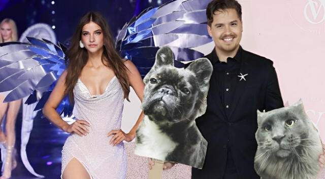 Dylan Sprouse apoya a su esposa Barbara Palvin en desfile Victoria's Secret Fashion Show.