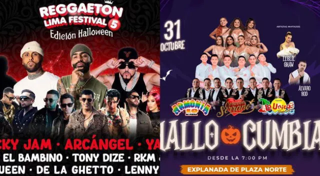 Conciertos que se realizarán en Halloween 2024.