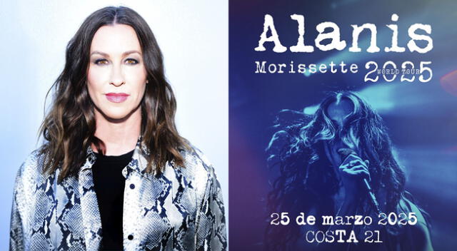 Alanis Morissette regresa a Lima para concierto