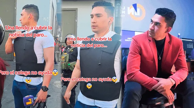 Reportero de Latina, Alejandro Montreuil, se hizo viral en TikTok.