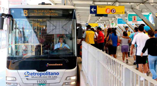 Conoce si puedes acceder al servicio gratuito del Metropolitano en Lima y Callao.