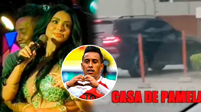 Captan auto de Christian Cueva entrando a depa de Pamela Franco tras beso en concierto.