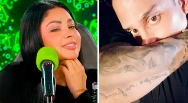 Pamela Franco ironizó y bromeó sobre el tatuaje que se hizo Christian Domínguez en su honor.