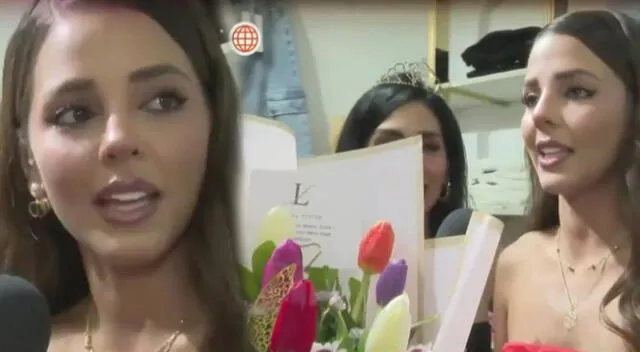 Luciana Fuster reveló quién le envió ramos de flores a su nueva tienda.