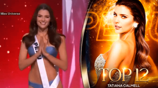 Tatiana Calmell pasa al TOP12 en el Miss Universo 2024.