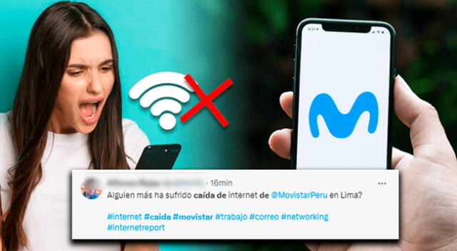 Movistar presenta caída total de sus servicios, según usuarios.