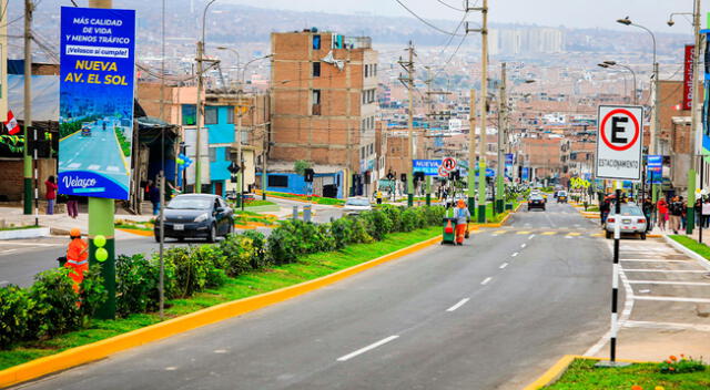 Renuevan la avenida El Sol en Chorrillos