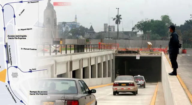 Acceso a la Vía Expresa ubicado frente al Palacio de Justicia estará cerrado por 30 días.