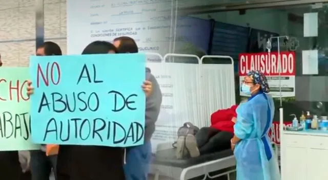 Pacientes son atendidos en los exteriores del centro de salud.